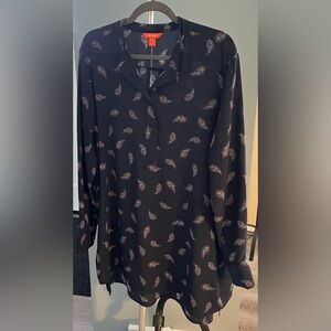 Long tunic by Joe Fresh in blue paisley print.